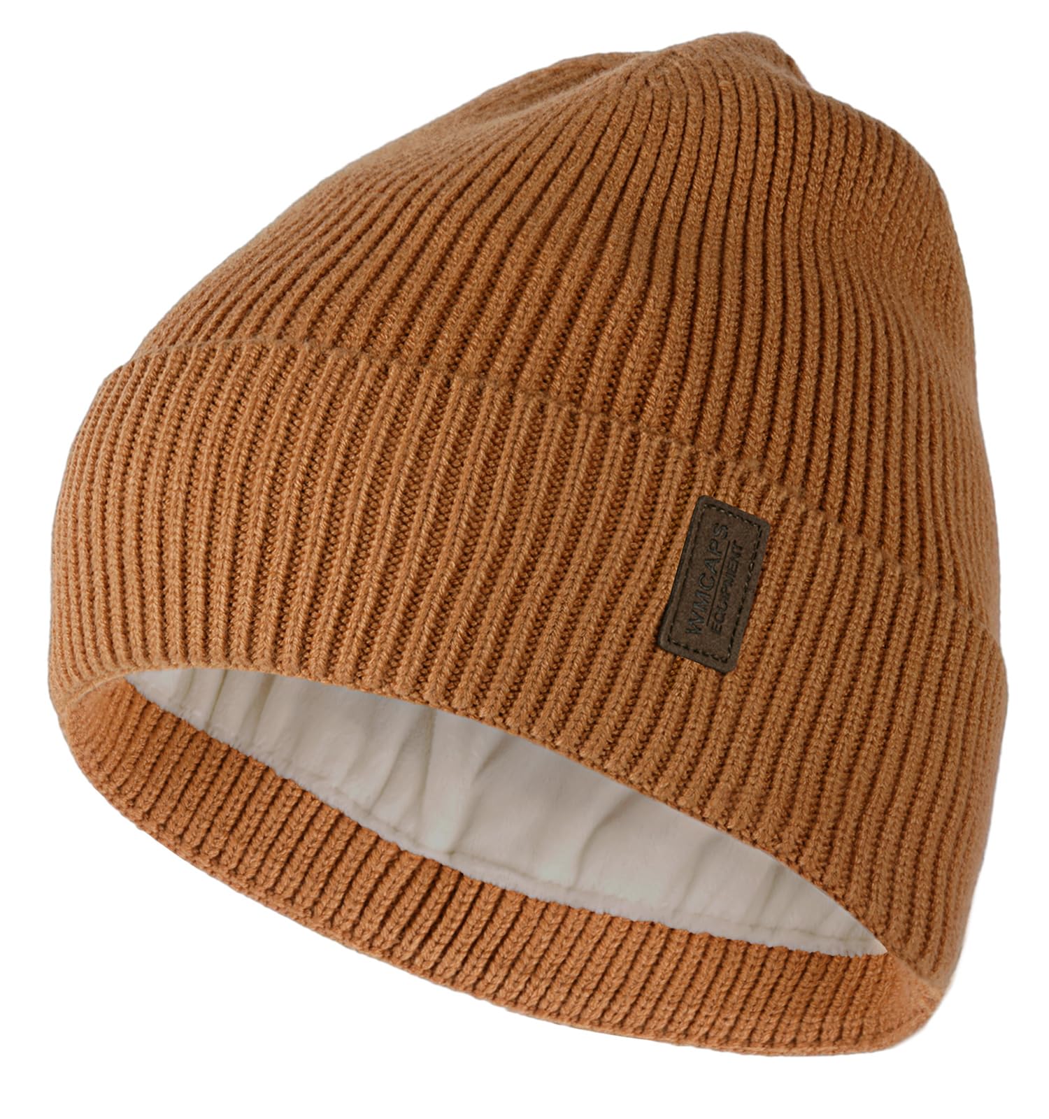 Wmcaps Winter Beanie for Men Women, Fleece Lined Beanie Soft Warm Knit Hat Ski Stocking Cuffed Cap